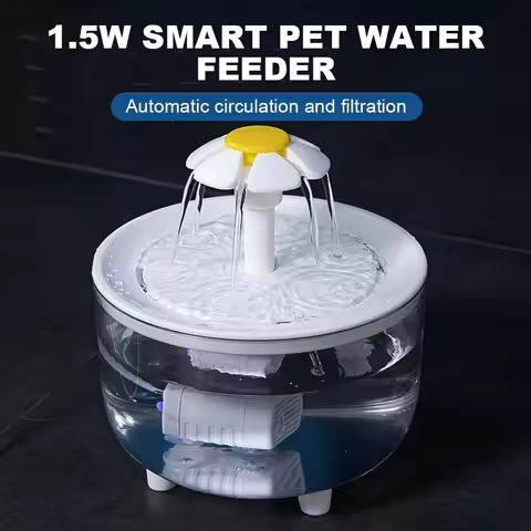 1200ml Automatic Cat Water Fountain Filter USB Pet Drinking Dispenser Drinker Cat Water Fountain Aut