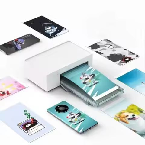 Thermal Photo Printer Compact Color Printer 300dpi Mini Printer Portable Pocket Image DIY Printing S
