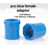 pvc blue female adaptor 1 1/4"(40mm)  1 1/2"(50mm)  2"(63mm)