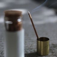 Palo Santo Incense 秘魯聖木線香/玻璃瓶裝 黃銅香座