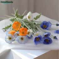 Artificial Flower 4head Corn Poppy Bouquet for Home Wedding Decoration Simulation Fake Flowers Artif