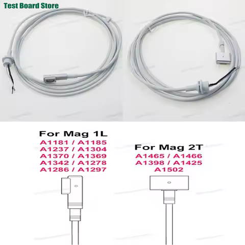 1Pcs 45W/60W/85W DC power cord Macbook Air/Pro charger magnetic adapter cord AC/DC Magsafe 1/2 cable