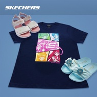♝▦♈Skechers Sailor Moon Women Knit Short Sleeve Tee - L220W106-002Zshirts women