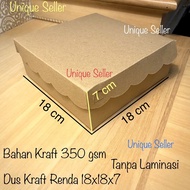 Box Rice Box R8 Size 18x18x7 KRAFT LACE 350 Grams Box Box Hampers Box 18x18 x 7 Box Box Box Cake Bre
