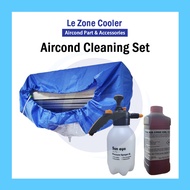 Aircond Cleaning Set Cleaning Kit Wall Mounted Aircond Coil Cleaner Brush Sun Eyes Pump Cleaning Bag