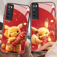 DMY case Pikachu huawei nova7 nova5i nova3i nova3 nova2 i nova11 nova10 nova9 nova8 nova7 I nova4 e y9 y7 y7a pro se prime 2019 lite tempered glass case