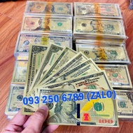 [Cheaper Topic] Set Of 7 Sheets Of Dollars From 1-100 usd Lucky, Feng Shui, Souvenirs, plastic Mater