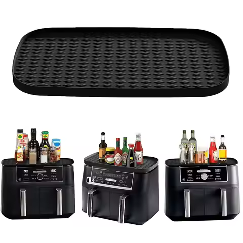 Air Fryer Silicone Mat for Ninja AF400 AF451 DZ401 DZ550 DZ302, Non-Stick & Heat Resistant To 480°F,