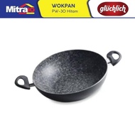 Glucklich Frying Pan / Wok Pan Marble Coating Pw-30 30Cm