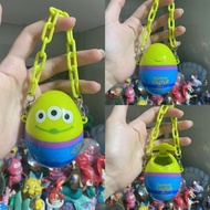 日本絕版迪士尼復活節限定三眼仔復活蛋公仔掛飾吊飾掛件擺設擺件。巴斯光年彈弓狗 紅心馬 礦工 朔克天王 叉叉 小叉 吱吱企鵝 胡迪鎖匙扣扭蛋。Pixar 火腿豬ham Toy Story 3彈簧狗泡泡龍