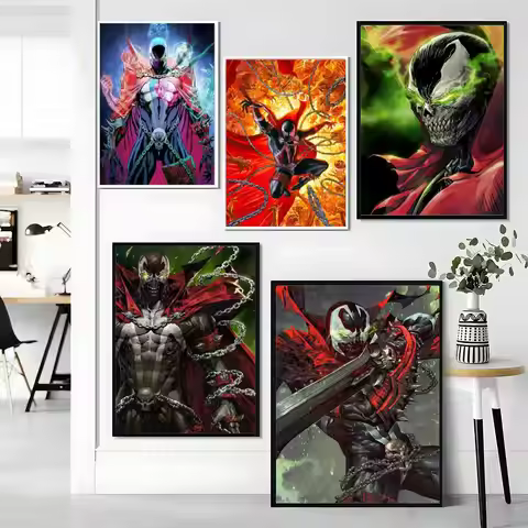 S-Spawn Anime Movie Poster Premium HD Self-Adhesive Wall Decor – Peel & Stick, Residue-Free