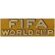 Brick2cube Part-Tile 2 x 6 with Gold Tan Reddish Brown and Dark 'FIFA WORLD CUP' Pattern-69729pb232