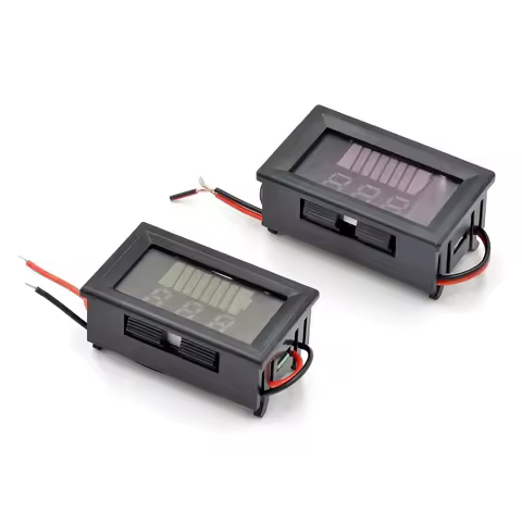 12V 24V 36V 48V 60V Car Battery Charge Level Indicator Lithium Battery Capacity Meter Tester Display