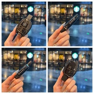2025 Mercedes-Benz E300L Key Cover Carbon Fiber Shell GLC300L C260L C200 S400 E350EL Car Key Case Lu