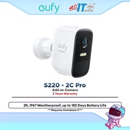 Anker Eufy eufyCam S220 2C Pro Add-On Camera 2K Wireless Security Camera for Home Outdoor Night Visi