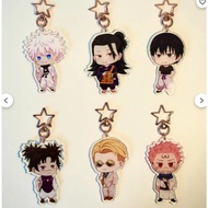 Jujutsu Kaisen Keychain Charms – Gojo, Geto, Toji, Nanami, Choso, Sukuna