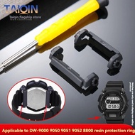 Watch accessories For G-SHOCK Casio 3232 DW-9052-1V DW-9000 9050 9051 8800 shell fixed resin rubber 