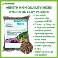 ARNETH HIGH QUALITY HYDROTON CLAY PEBBLES FOR PLANTS / ORCHIDS FROM GERMANY (MIXED SIZES)