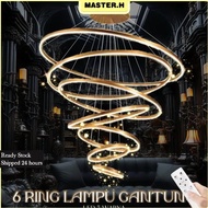 New 【LOWEST-PRICE】COD Lampu Gantung Ring LED 6RIRING 3RING D.120cm