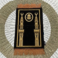 NURTEX Small Kiswah Prayer Rug Prayer RugPLATINUM, Face Prayer Rug, Children's Prayer Rug, sujud Pra