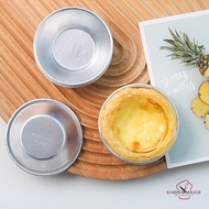10 egg tart Molds Thick Aluminum Cups Not Hurting Hands 7-8 Cm./mold Cup Round Pie M-B05 M-B13