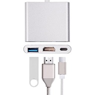 3 in 1 Type-C  4K HD HDMI USB 3.0 Hub Adapter