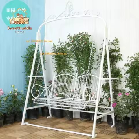 Swing double balcony hanging chair courtyard indoor cradle chair, wedding ornament