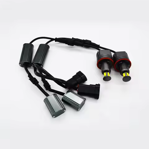 1 Set 160W H8 LED Angel Eyes Halo Ring Bulbs 2 PCS 80W Canbus No Error LED Marker Light Kit For BMW 