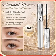 Waterproof Mascara,Natural Thin Long Curl Mascara, Quick-Dry Waterproof, Smudge-Proof, Lasting Shape
