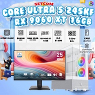 SETCOM+MONITOR BONMECOM2 ครบเซ็ตพร้อมจอ DDR5/ CPU CORE ULTRA 5 245KF/ RX 9060 XT 16GB / Case เลือกแบ