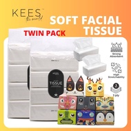 Premium Quality 3-Ply Soft Facial Tissue 4 x 120s Tisu Muka 纸巾Tissue Bayi Extra Soft  Strong Absorption Cotton Tissue Car Tisu Tissue