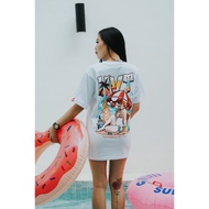 HIGH VALUE TARGET "HVT Tanned and Tipsy" WHITE CVC Cotton Unisex T-SHIRT