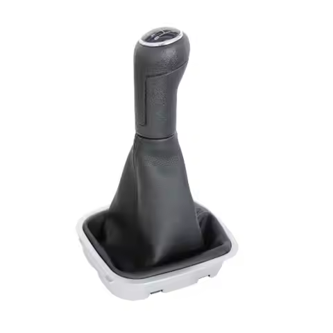 5 Speed Car Stick Shift Gear Knob With Gaitor For VW Polo 9N 9N2 2002-2009 Polo 6R Sedan 2010 -2013