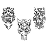 數碼 貓頭鷹 svg，貓頭鷹模板，貓頭鷹 pdf，貓頭鷹 png，貓頭鷹激光切割，貓頭鷹切割文件，貓頭鷹 eps