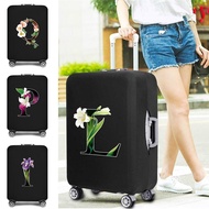 New Luggage Cover Elastic Suitcase Protective Baggage Cover 26 Flower Color Letter Printed