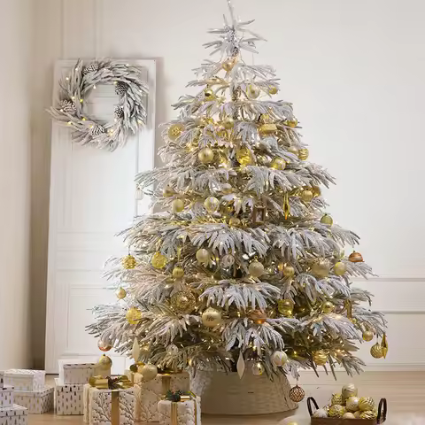 Christmas Tree Decoration New Full Pe2.4 Meters Household Gold Christmas Tree Christmas Window Decor