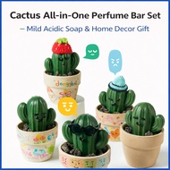 Cactus All-in-One Perfume Bar Set – Mild Acidic Soap & Home Decor Gift