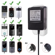 E Life Smart Store US / EU / UK Plug Power Supply Adapter For Video Doorbell 18V 9W Power Transformer Power Adapter for Video Doorbell Ring