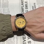 Swiss Brand Zodiac Men's Watch Gold Watch Transparent Bottom Mechanical Time-Walking Watch Live Z5QQ
