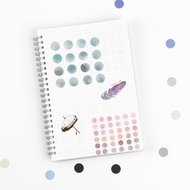 100 Lembar Washi Dots Stiker Scrapbook Stiker Dekoratif