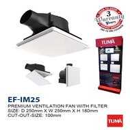 Tuma im25 dc ventilation fan with filter