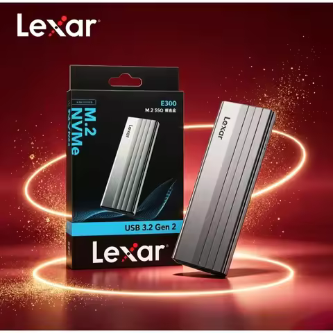 M.2 NVMe SSD Enclosure Lexar E300 USB3.2 Gen2 External Disk Case High‑Speed Data Transfer For Notebo