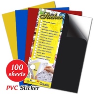 A4 PVC Sticker | PVC STICKER COLOUR | PP Sticker