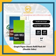 Graph Paper A4 / Kertas Graf A4 - 60gsm | 70gsm