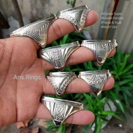 PANDAN‼️1Kodi(20pcs) Ring Cincin Emban Akik Alpaka Super Model pandan