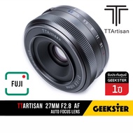 TTArtisan 27mm f2.8 Auto Focus เลนส์ FUJI / Sony / NIKON Z Pancake ( 27 mm f 2.8 STM X-Mount ออโต้โฟกัส เลนส์ สำหรับ กล้อง ฟูจิ เมาท์ FX XF X NZ NEX E NIKONZ Mount Fujifilm 24mm 25mm 24 25 TTartisans 7artisans )