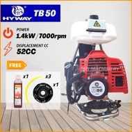 100% ORIGINAL HYWAY TB50 BRUSH GRASS CUTTER MESIN RUMPUT HEAVY DUTY TAHAN PANAS 50CC