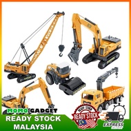 Construction Toy Vehicle Crane Excavator Vehicle Toy Bulldozer Lorry Truck Mixer Trailer Mainan Jang