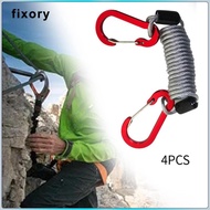 fixory 4x Fishing Lanyards with Carabiners Fishing Gear Rope Leash Tools Tether