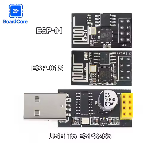 ESP01 Programmer Adapter Upgraded Version ESP-01S ESP8266 WIFI Module USB To ESP8266 Serial Wireless